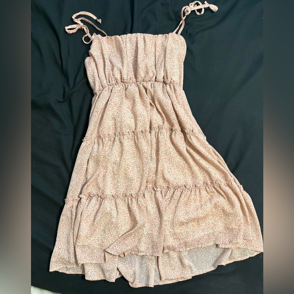 Charming Pink Floral summer Dress